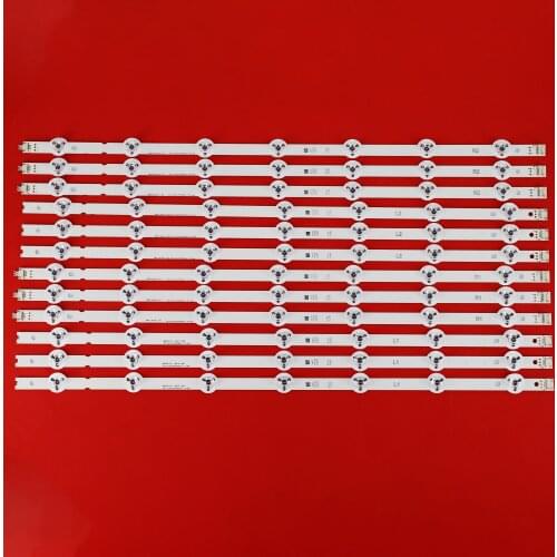 12pcs/set LED backlight strip for LG 55"V14 Slim DRT 55LB700V 55LB690V 55LB720V LC550DUH(PG)(F1) 6916L-1629A 1630A 1741A 1743A