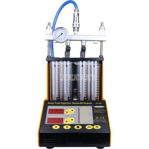 CT-150 Fuel Gasonline Nozzle Cleaner 4 Cylinder Car Motorcycle Auto Ultrasonic Injector Cleaning Tester Machine 110V/220V
