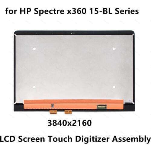 UHD IPS LCD Screen Display Panel Touch Glass Digitizer Assembly for HP Spectre x360 15-bl001nv 15-bl001nx 15-bl001ur 15-bl002nf