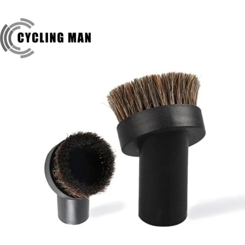 1 Pc Vacuum Cleaner Dusting Brush Round Horse Hair Vacuum Cleaner Attachment Cleaning Brushes Convenient Dust Tool Black 32mm