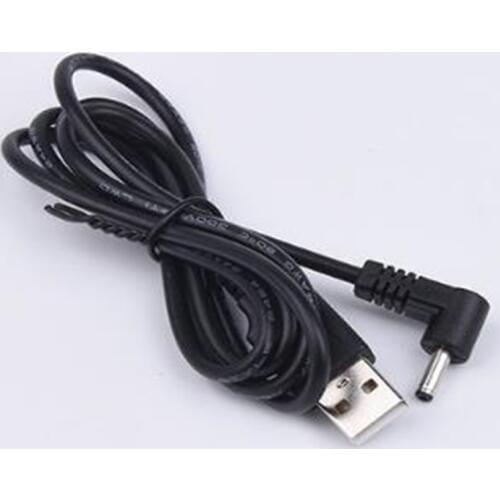 100PCS/ DC Power Plug USB Convert To 3.5*1.35mm/DC 3.5*1.35 White Black L Shape Right Angle Jack With Cord Connector Cable