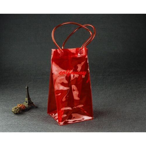 50pcs PVC Wine Beer Champagne Drink Cooler Chiller Pouch Wine Bottle Ice Bag for Parties F052801