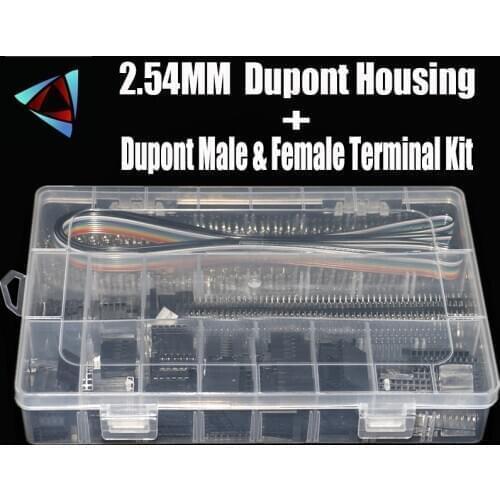 SN-28B+1550Pcs dupont crimping tool pliers terminal ferrule crimper wire hand tool set terminals clamp kit tool