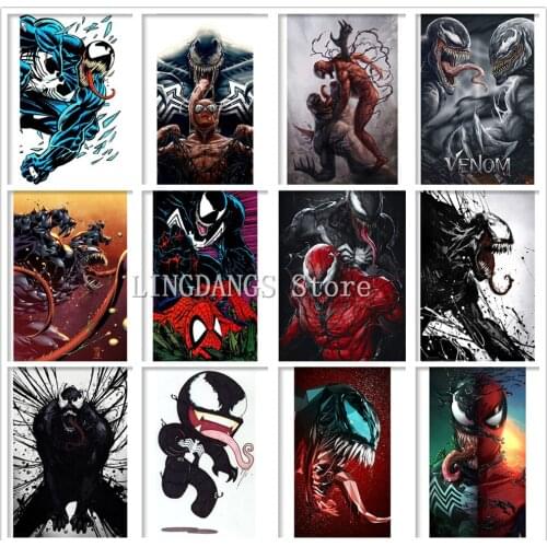 5d Diy Diamond Painting Nordic Marvel Venom Let There Be Carnage Movie Disney Diamond Mosaic Embroidery Cross Stitch Home Decor