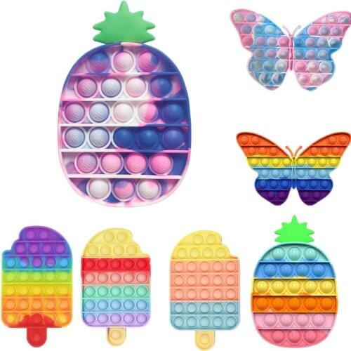 Antistress Pop Is Hot Push Bubble Fidget Toys Adult Stress Relief Toy Soft Squishy Anti-stress Gift Stress Box Simple Dimple Toy