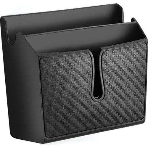 Car Storage Box Self-Adhesive Phone Holder Car Seat Organizer Sticker Storage Rack Morors Seat Organizer Car Styling