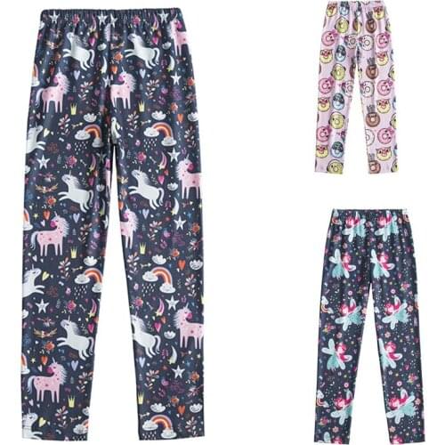 2021 Spring Summer Kid Pants Sweet Baby Girl Printed Stretch Pants Children Clothing Legging Children Slim Trousers