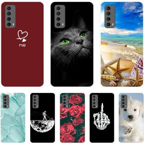 For Huawei Y7A Case 6.67" Silicon Back Cover Phone Case For Huawei Y7A 2020 Soft Case for HuaweiY7A Y7 A Y 7A coque bumper Bag