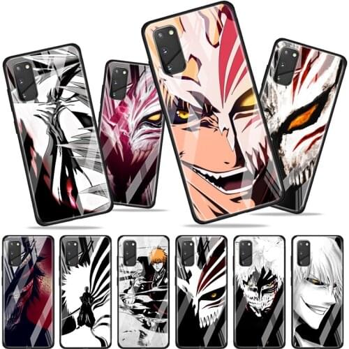 Tempered Glass Cover Anime Bleach ichigo For Samsung Galaxy S20 S10e S10 S9 S8 FE Plus Lite Ultra 5G Phone Case Shell