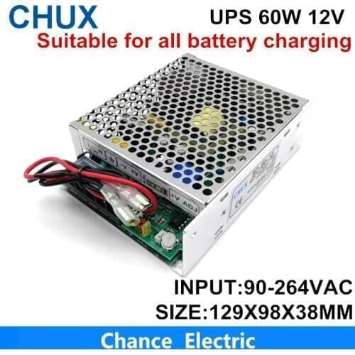12V 5A universal AC UPS/Charge function monitor switching power supply 60w 12v 5A(SC60W-12) Battery charger ups power