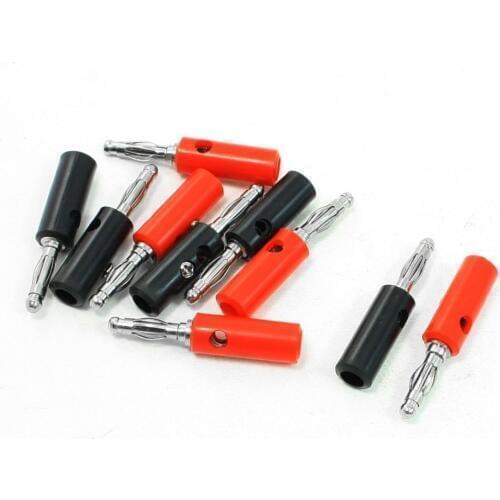 Audio amplifier terminal Speaker Cable 4MM Banana Plug male Adapters JACK Screw Connectors For Banana Power Outlet Test Probe
