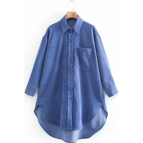 Klacwaya Women's Corduroy Shirts