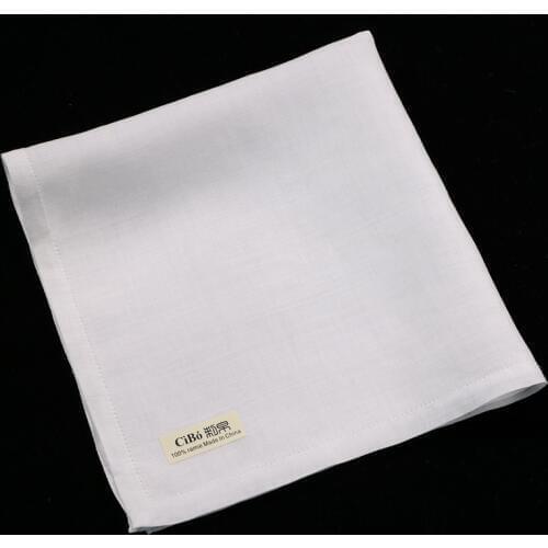 M004: 12 pieces White Mens handkerchief 18"x18" Handmade drawnwork lace edge ramie hankie wedding hanky