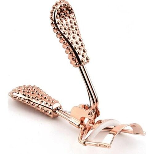 New 50pcs/lot Beauty Eyelash Curler Non-slip Eyelashes Curling Tools Mini Eye lash Curlers Makeup Tool for Women and Girls