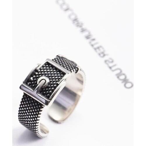 Wholesale Vintage Rings for Women Couples New Fashion Simple Belt Head Ring Party Jewelry Gifts