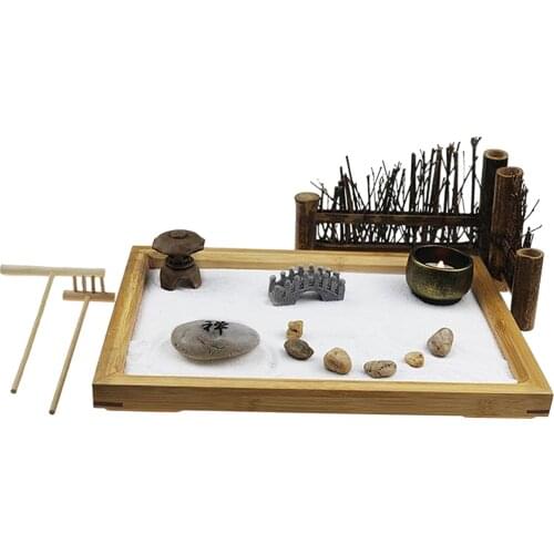 Zen Garden Sandbox Zen Sand Tray for Living Room Sand Garden Kit to