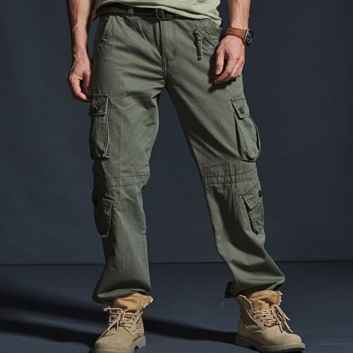 Tactical Pants Men Military Camouflage Cargo Pants Plus Size 42 Multi-pockets Overalls Casual Baggy Pantalones Men Work Trousers