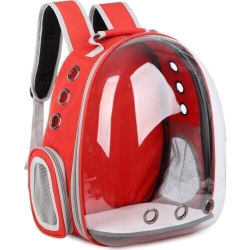 Hot Sale Pet PU Breathable Carrier New Design Transparent Cat Bag Outerwear Portable Backpack Fashion Durable Dog Travel Bags