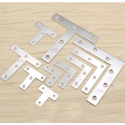 Stainless steel Angle code L 90 degrees fixed Angle iron reinforcement steel sheet support furniture hardware fittings