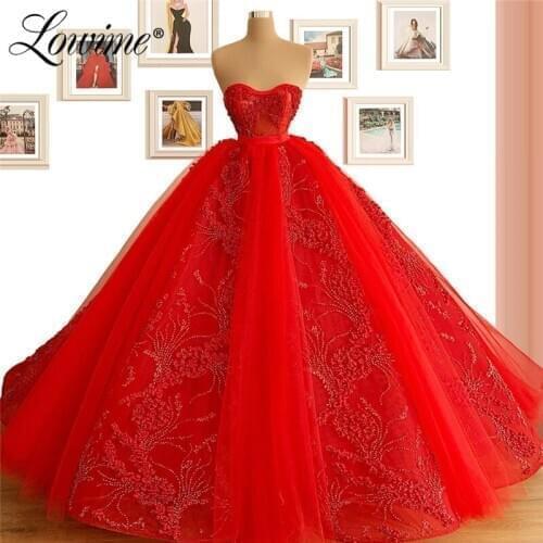 Vestidos Elegantes Formal Dress Strapless Beaded Crystal Party Dress Custom Prom Dresses 2020 Robe De Soiree A Line Evening Gown