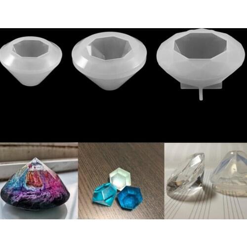 1pcs Diamond Shaped Silicone Molds Gem Necklace Pendants Epoxy Resin Mould For DIY Handmade Jewelry Making Finding Tools