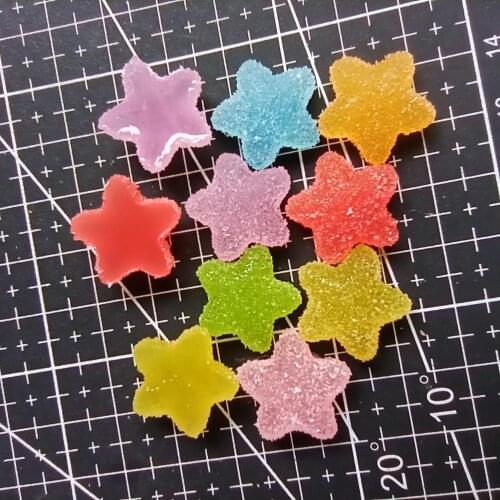 1pcs/lot resin flat back star candy 17mm simulation of food Cabochon Scrapbook DIY phone decoration