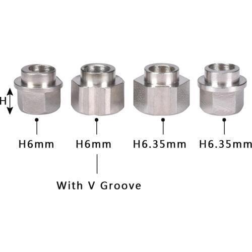 10PCS 3D printer parts Openbuilds eccentric column / isolation column hexagonal bore 5MM 6MM V groove stainless steel