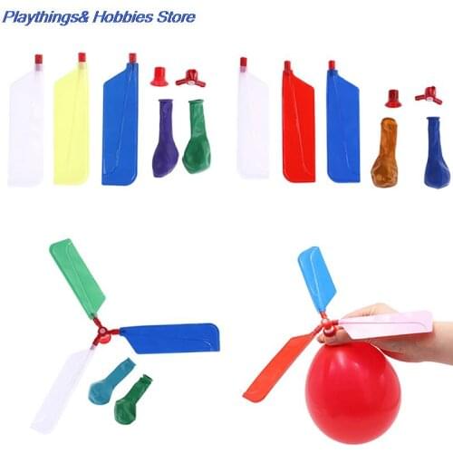10pcs/lot Toy Balls Balloons Helicopter Flying With Whistle Children Outdoor Playing Creative Funny Toy Propeller Kid Toys