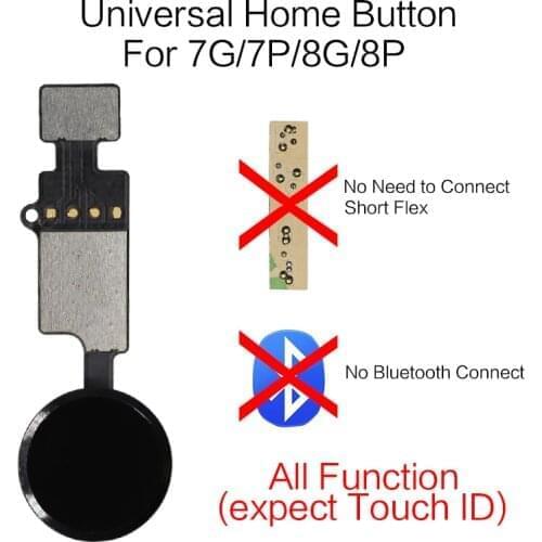 10pcs/lot Home Button Flex Cable Home Flex Assembly For iPhone 7 8 Plus Menu Button With Return Function Replacement Parts