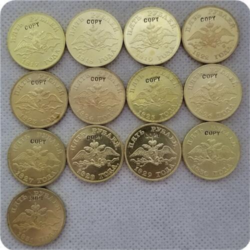 1817-1831 RUSSIA 5 ROUBLES GOLD Copy Coin commemorative coins-replica coins medal coins collectibles