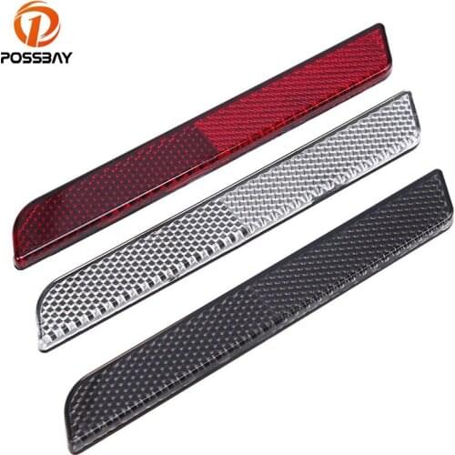 POSSBAY 2 Pcs Motorcycle Saddlebag Guards Latch Covers Reflector for Harley Touring Street Glide Saddlebag Latch Hardware Cover