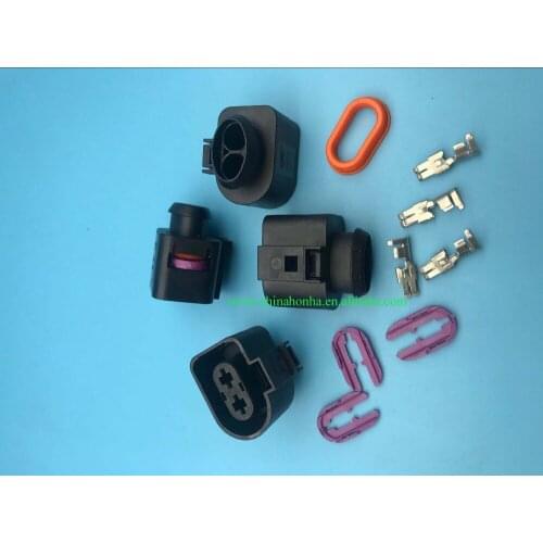 2 Way waterproof Power Steering Pump Plug Socket Housing Connector STECKER 1K0971955 1K0 971 95