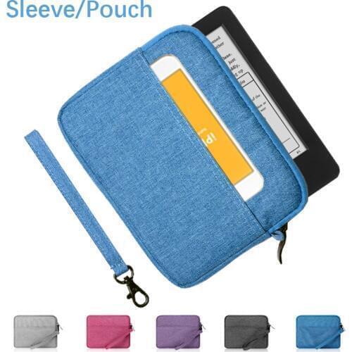 6 inch Pouch Bag For eBook Bookeen Cybook Muse HD/Light Kobo Glo HD Protective case cover Sleeve Bag Dual Storage