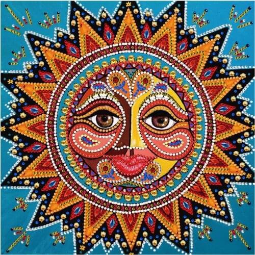 5D Diamond Painting Special Shaped Rhinestone DIY Diamond Mosaic Diamond Embroidery Sun Smile Cross Stitch Art Home Decorations