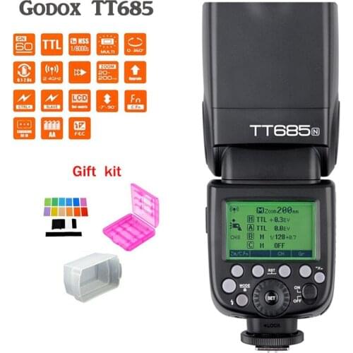 Godox TT685N 2.4G Wireless Flash Master Slave Mode 1/8000s HSS TTL Auto Speedlite for Nikon DSLR Cameras free shipping