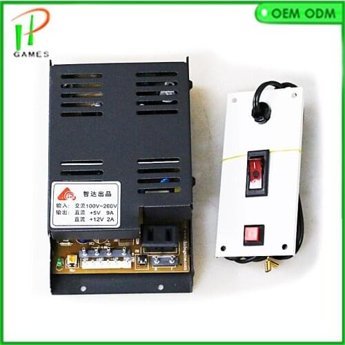 Mario Game Machine Power Supply 100-260VAC 5V 12V With Switch Casino Game Big Game Machine Accessories
