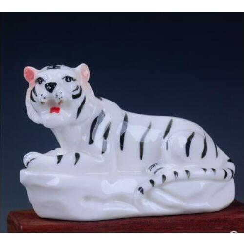Colorful lovely ceramic 12 zodiac household rat ox tiger rabbit dragon sheep animal porcelain crafts home decoration statue