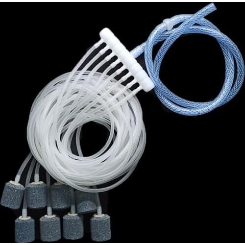Air Splitter Valve Aquarium Fish Tank Air Pump Flow Splitter Distributor Bubble Stone Silicone Hoses For Air Pump Compressor