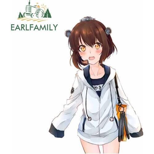 EARLFAMILY 13cm x 9.2cm For Zerochan Anime Vinyl Car Stickers Car Door Windows Decal Creative Waterproof Sunscreen Car Styling