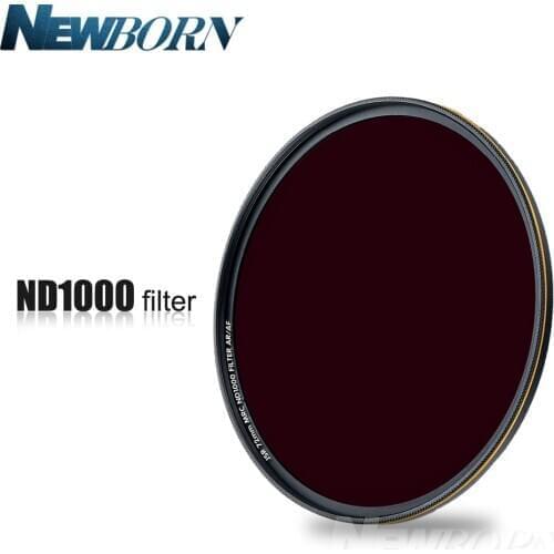 52 58 67 72 77 82mm Neutral Density ND1000 ND 1000 Optical Glass Lens Filter for Canon Nikon Sony Pentax Olympus Camera Lenses