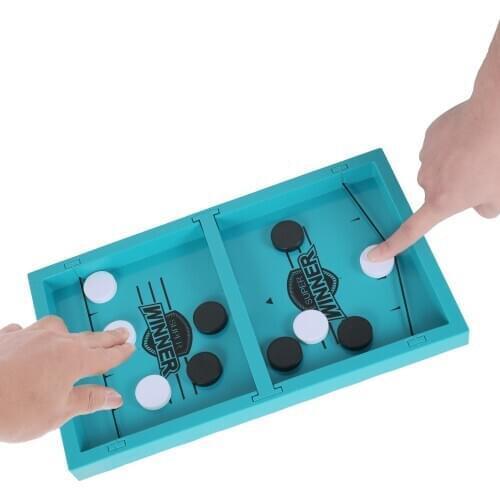 Hockey Catapult Board Game Wooden Table Hockey Winner Games Interactive Chess Toys for Adult Children Desktop Battle Board Game