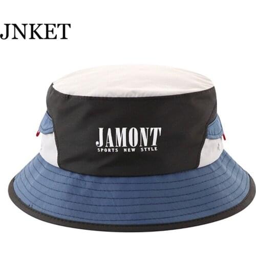 JNKET New Men Women Fisherman Hat Quick-drying Hats Bucket Hat Beach Sun Hats Outdoor Travel Hat Sunhat Chapeu