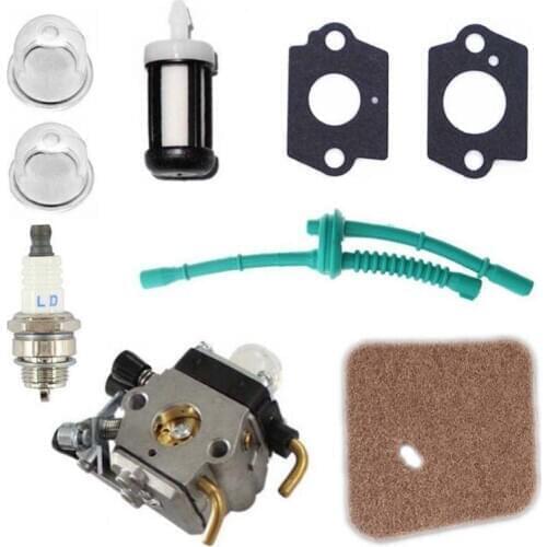 Carburetor Plus Accessory Set for STIHL FS38 FS45 FS46 FS55 KM55 FS85 Air Fuel Filter Gasket Carb FS85 Air Fuel Filter Gasket