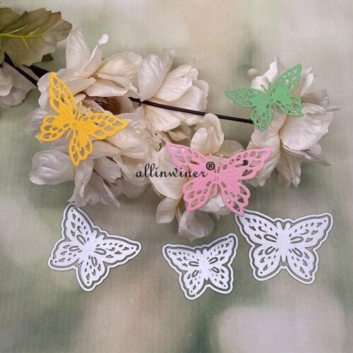 Three butterflies Metal Cutting Dies Stencils Die Cut for DIY Scrapbooking Album Paper Card Embossing