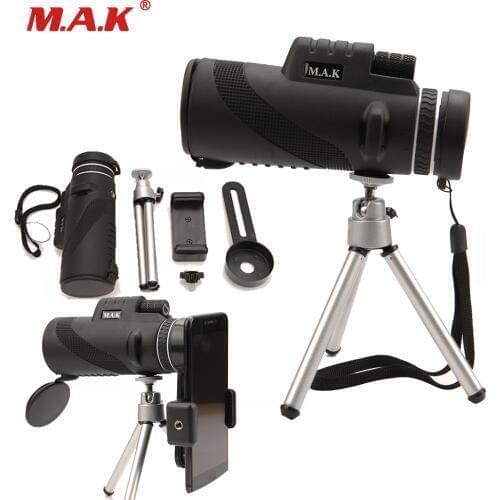 MC green film 40x60 Monocular Powerful Binoculars Zoom Great Handheld Telescope night vision Military HD Professional Hunting