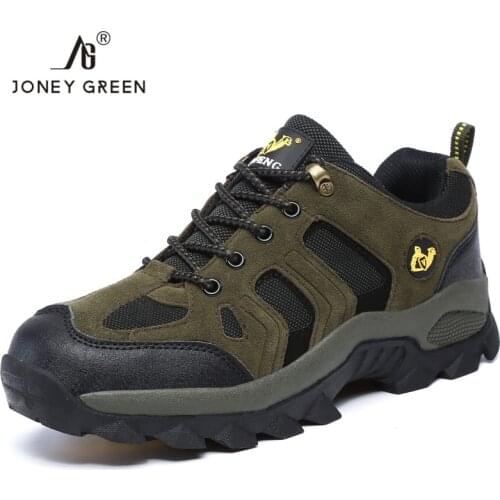 Male Suede Outdoor Sports Hiking Shoes Breathable Mountain Climbing Footwear Trekking Sneakers Classic Casual Boots Couple Shoes