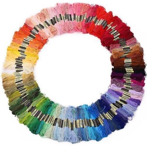 Cxc 447 pieces Cross stitch threads all different color embroidery thread / Cross Stitch Floss Thread 8 meters Long 6