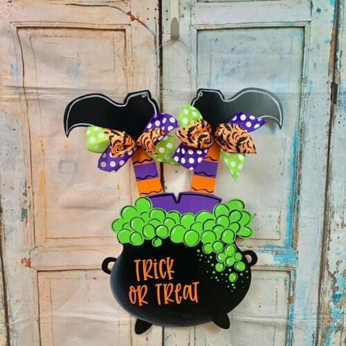 Trick Or Treat Halloween Sign Halloween Decorations Outdoor Signs For Home Garden Office Porch Front Door Hanging Decor