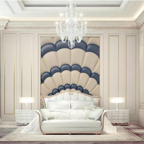 Beibehang Custom wallpaper 3d simulation leather abstract petals soft bag background wall painting papel de parede 3d wallpaper