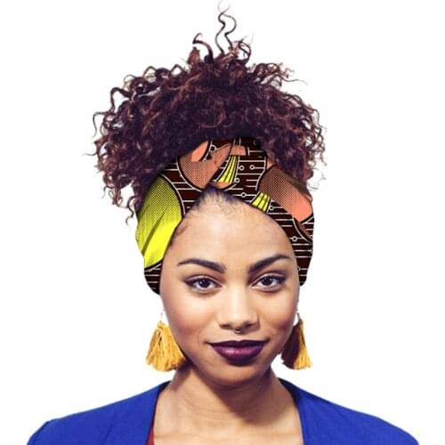 African Print Headbands For Women Designer Bandage With Tassel Earrings Dangle Cotton Wax Hair Bandanas For Women Headband Set